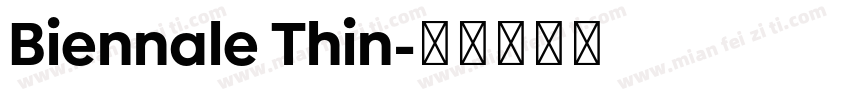 Biennale Thin字体转换
